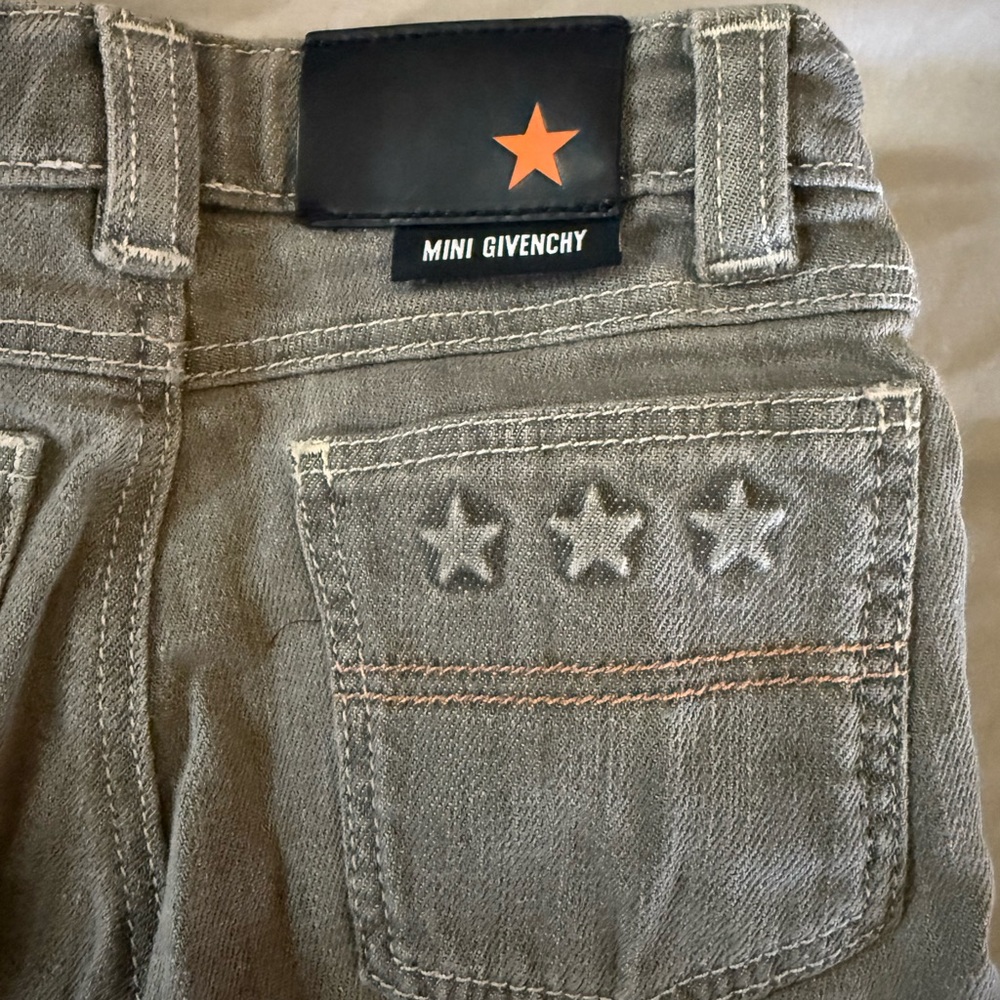 Mini Givenchy Gray Jeans with Star Details